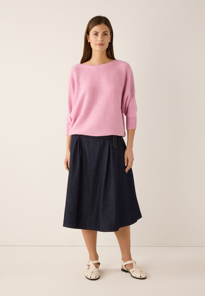 Fledermauspullover mit Glanzeffekt