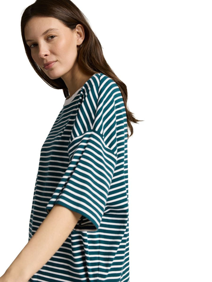 Oversize T-Shirt mit Streifenmuster