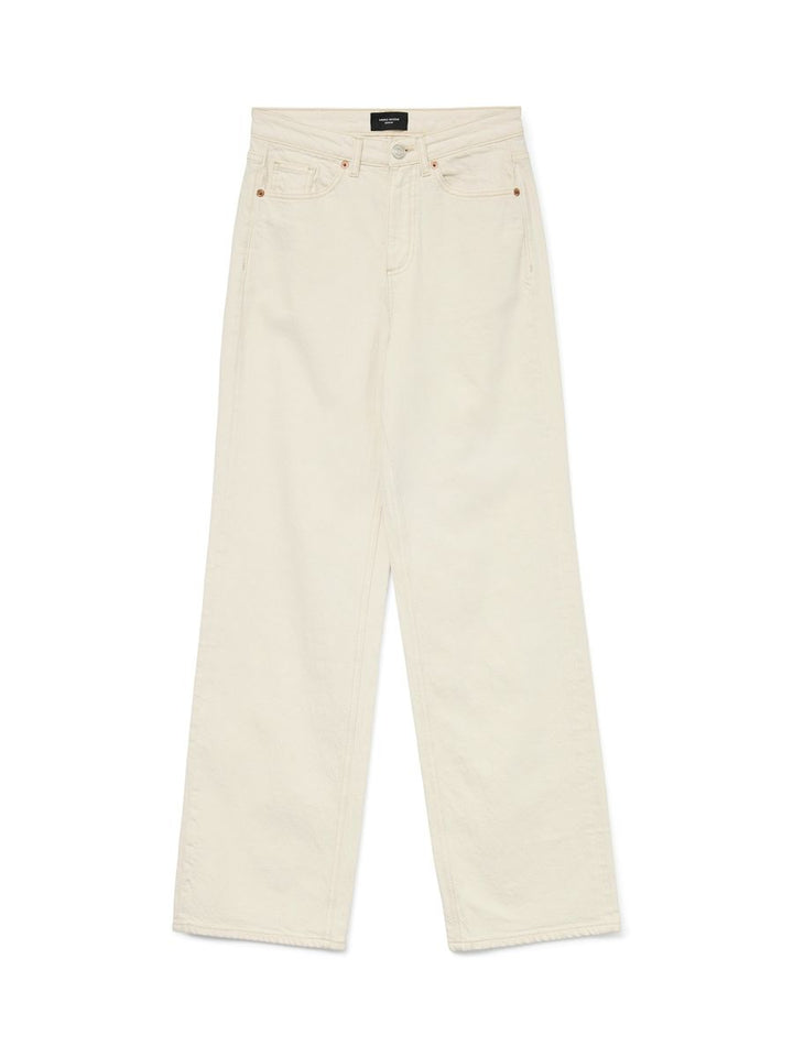 VMTESSA HR WIDE JEANS ECRU GA NOOS