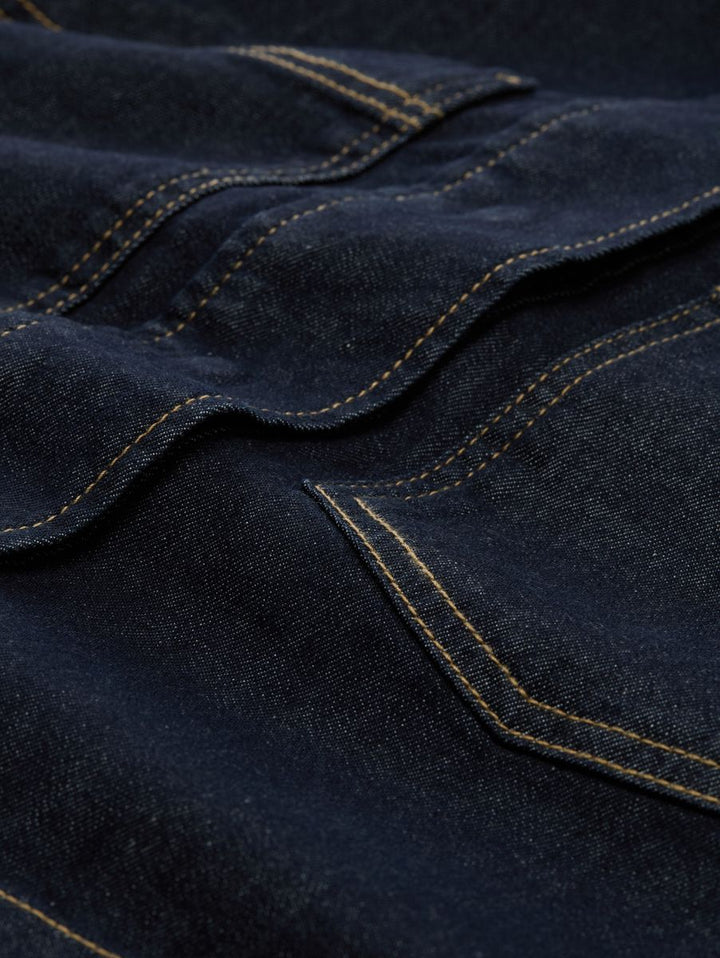 Oversize Jeansjacke mit Brusttaschen