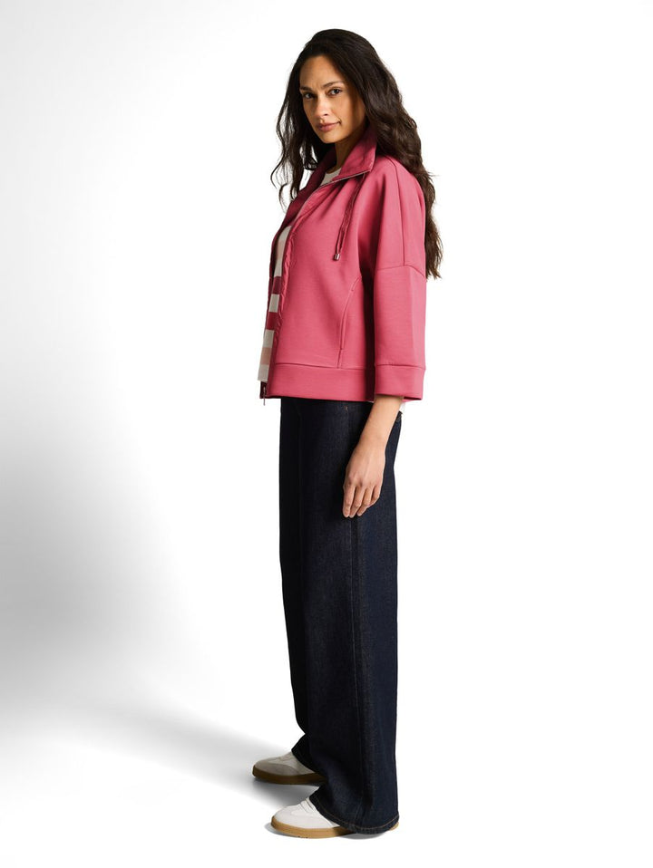 Boxy Fit Scuba Sweatjacke