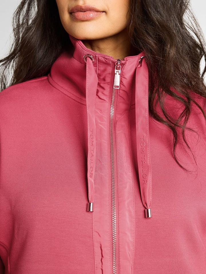 Boxy Fit Scuba Sweatjacke