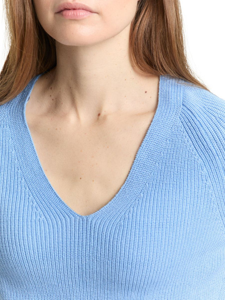 Strickpullover mit V-Ausschnitt