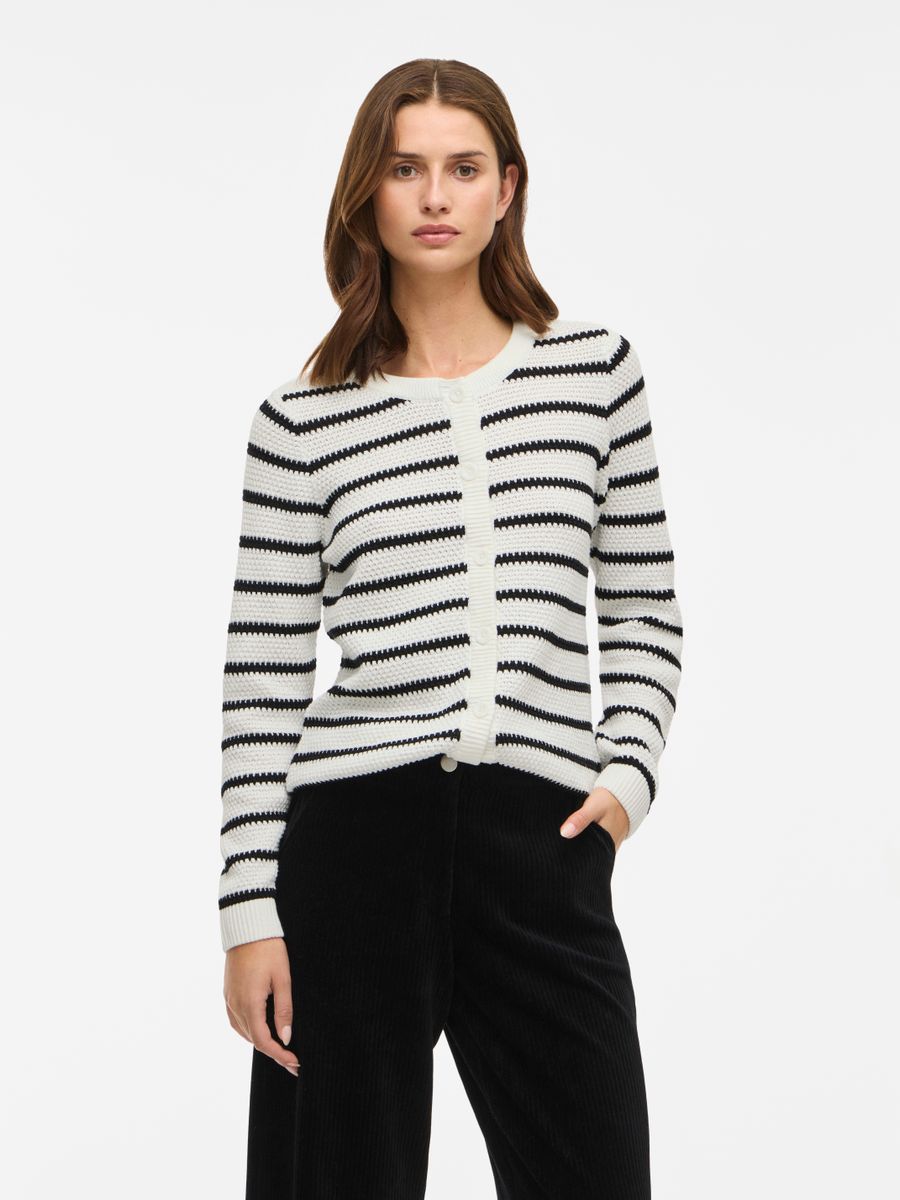 VIDALO O-NECK L/S KNIT CARDIGAN - NOOS