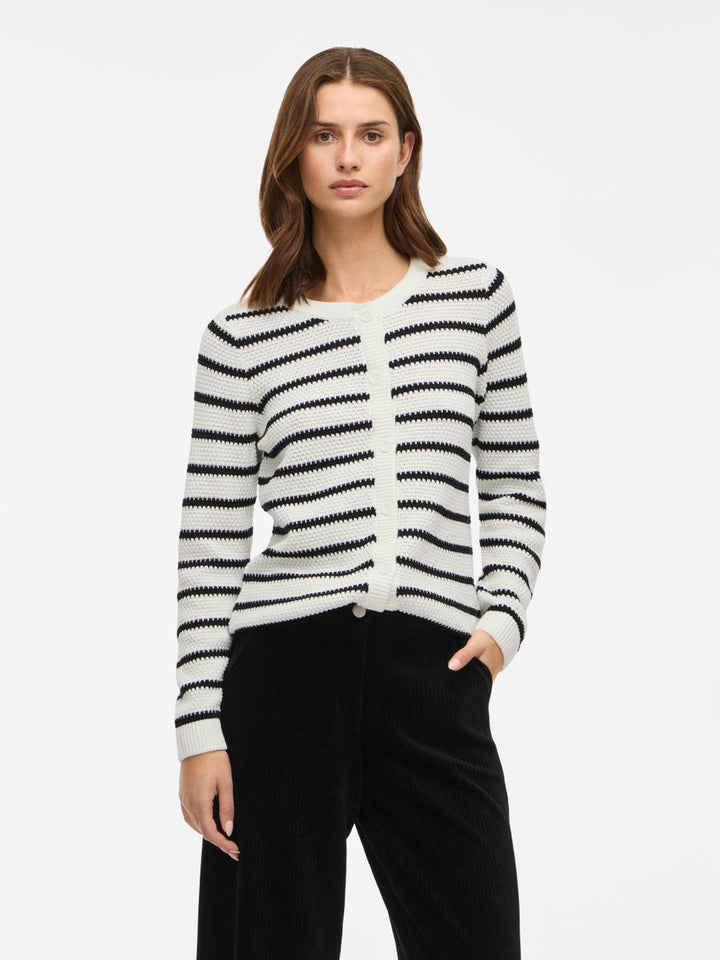 VIDALO O-NECK L/S KNIT CARDIGAN - NOOS