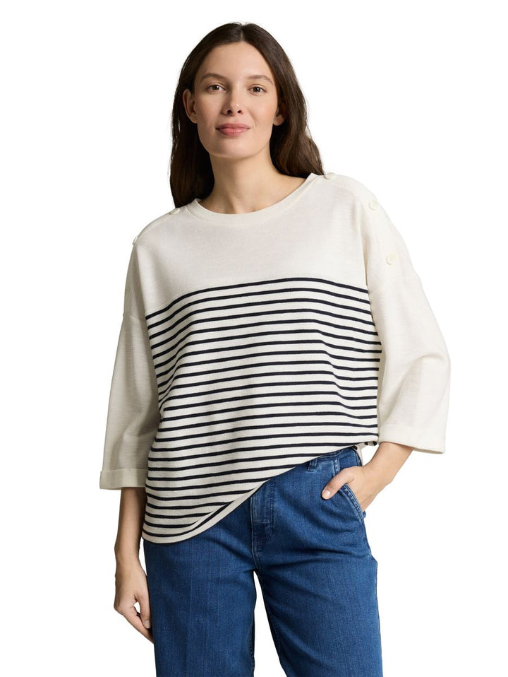 Langarmshirt mit Streifenmuster