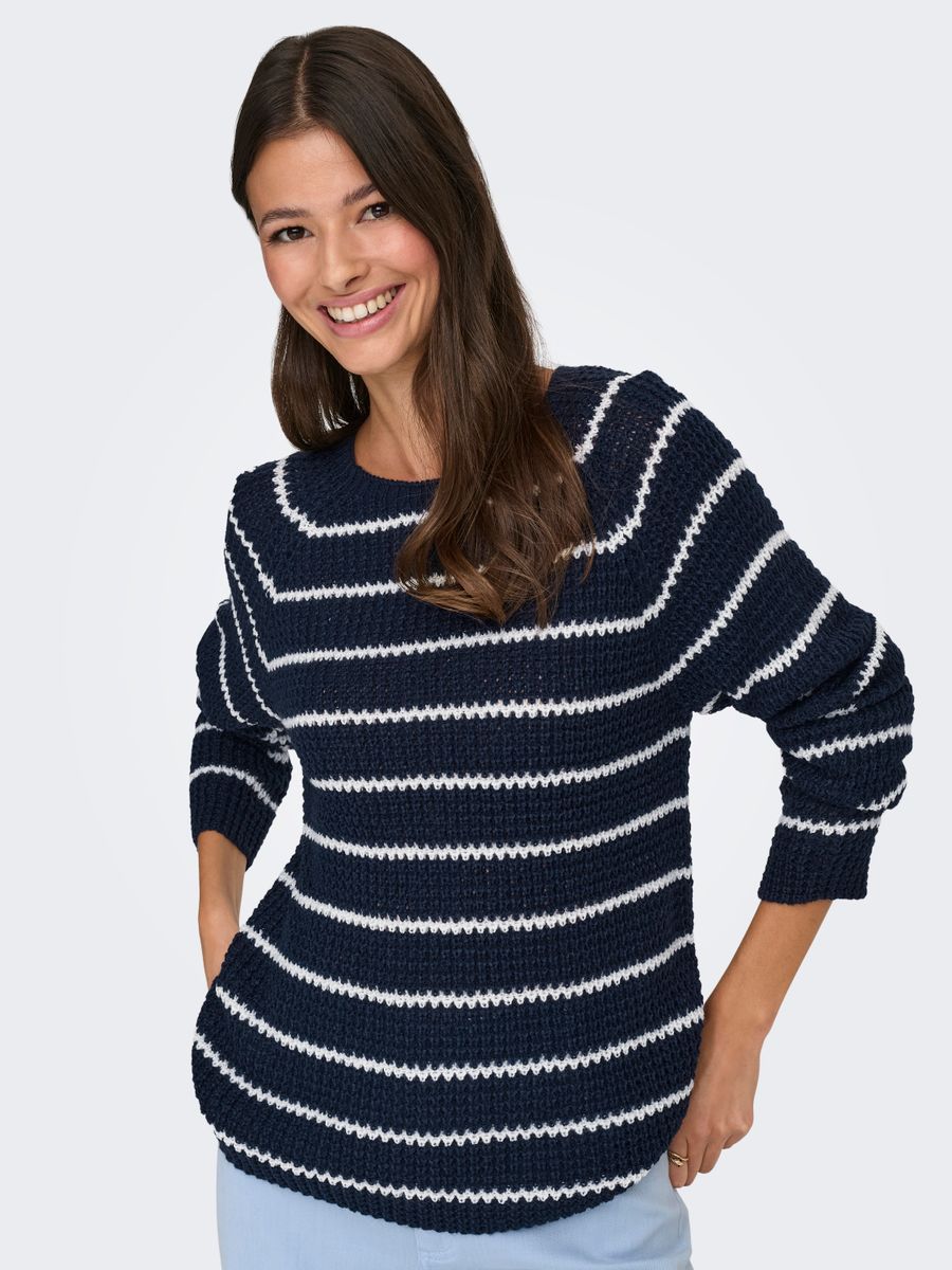 JDYELLEN L/S ONECK RAGLAN PULLOVER KNT