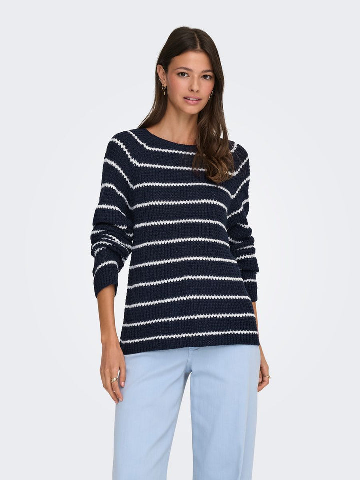 JDYELLEN L/S ONECK RAGLAN PULLOVER KNT