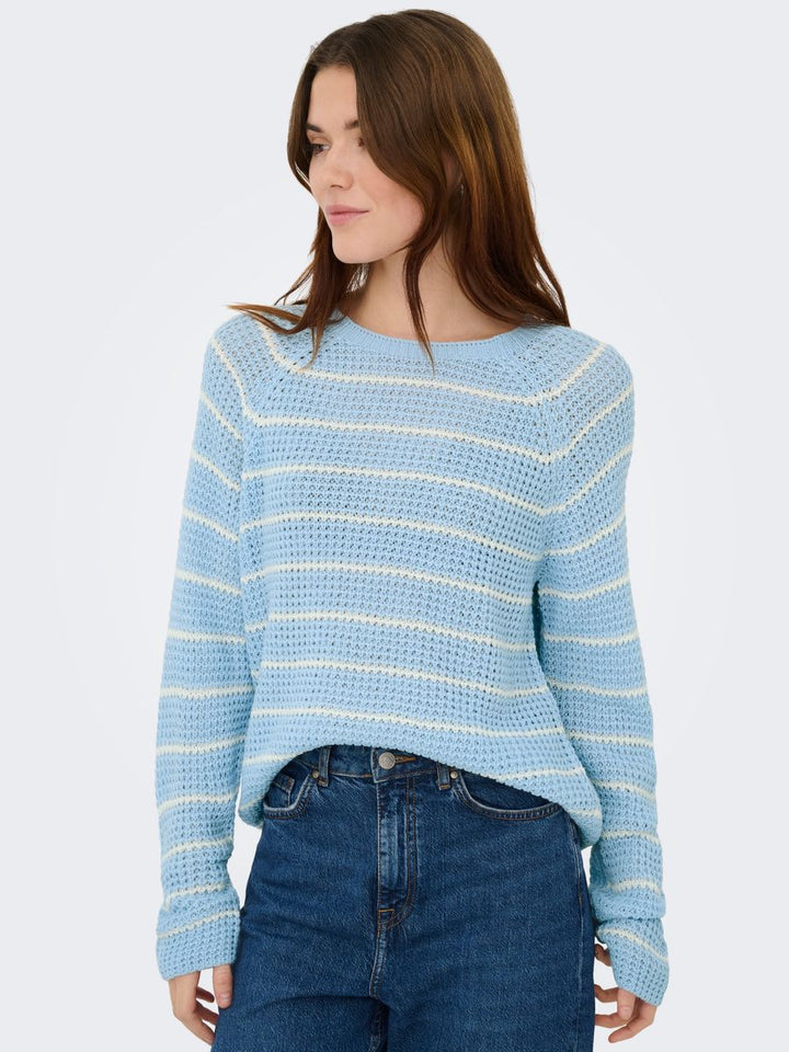 JDYELLEN L/S ONECK RAGLAN PULLOVER KNT