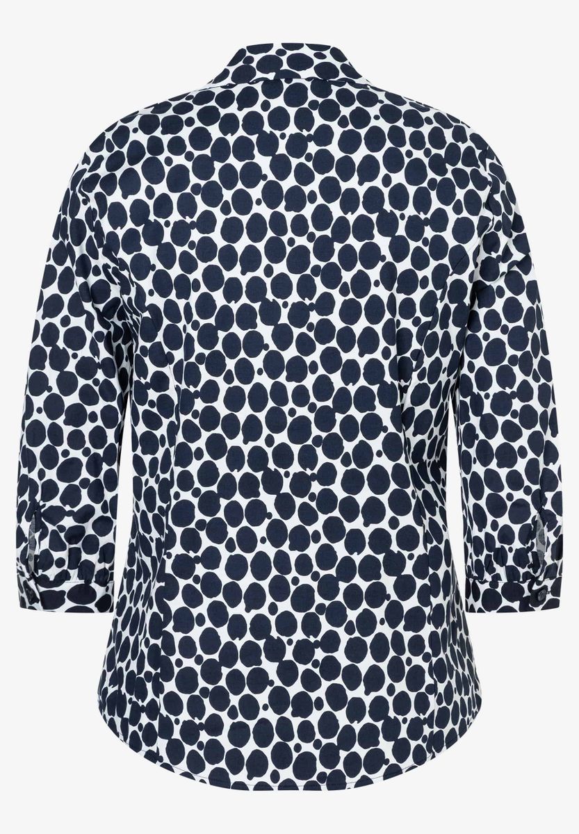 Hemdbluse mit Tupfenprint