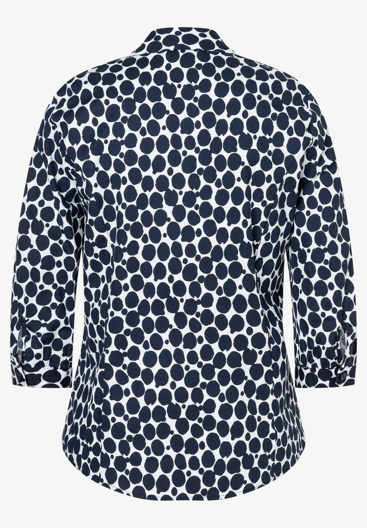 Hemdbluse mit Tupfenprint