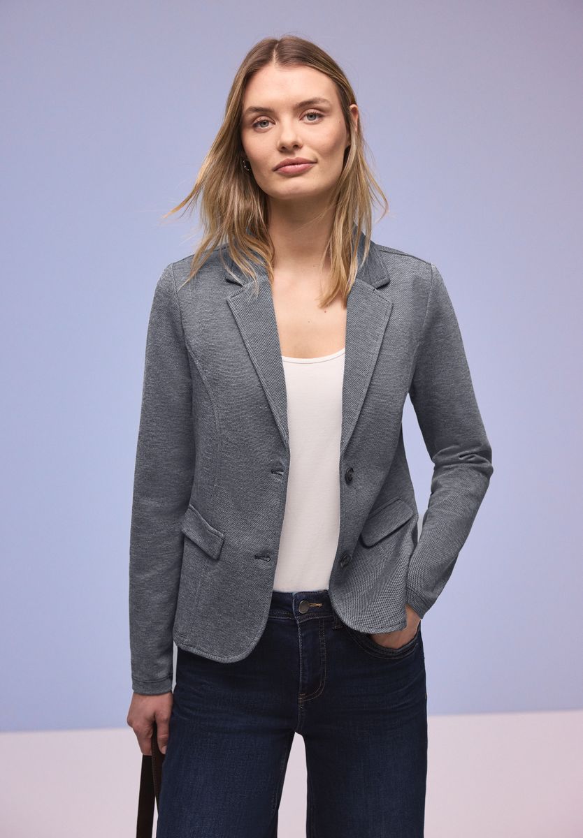 Basic Piqué Blazer