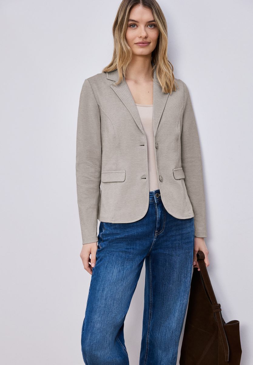 Basic Piqué Blazer