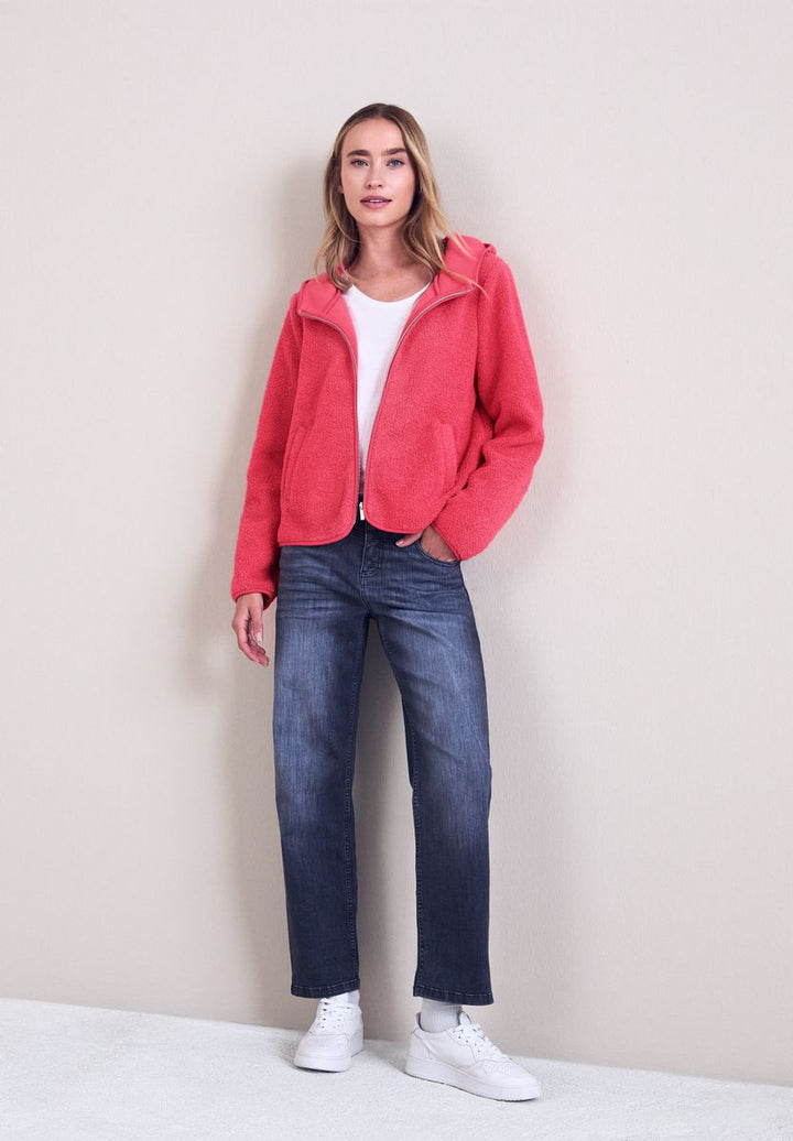 Teddy-Jacke mit Kapuze