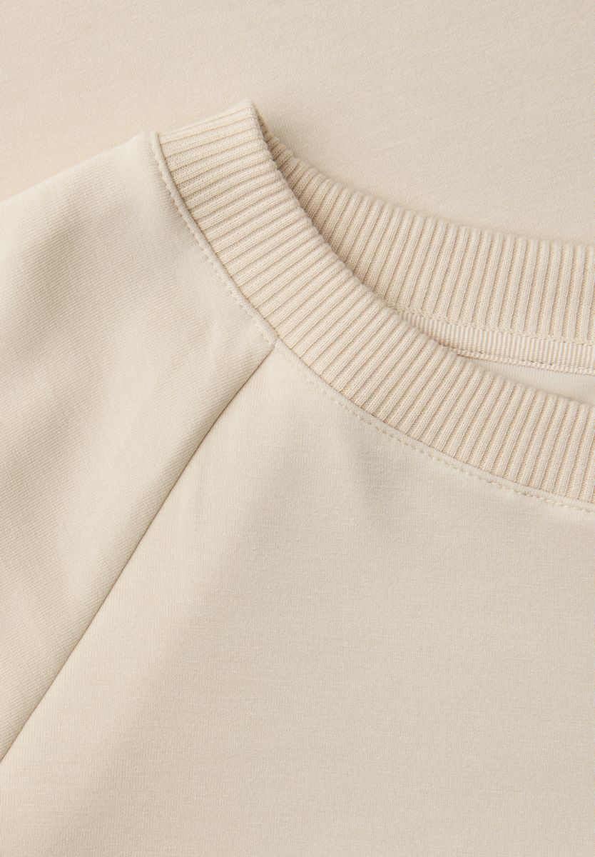 Softes Shirt mit Rippdetails