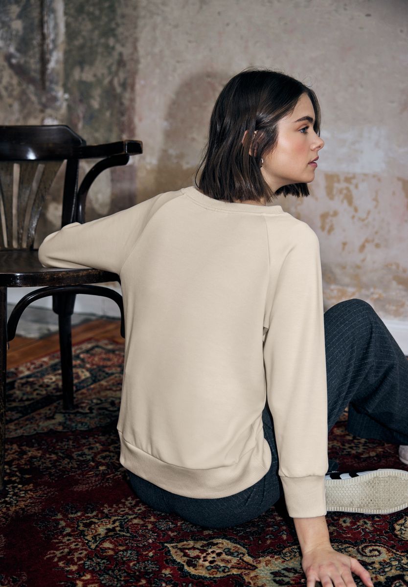Softes Shirt mit Rippdetails