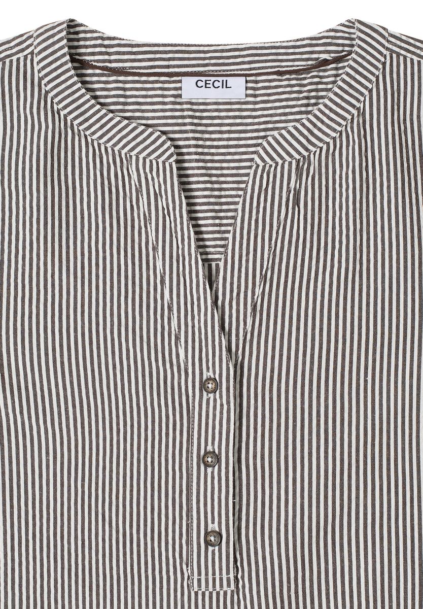 Gestreifte Seersucker Bluse