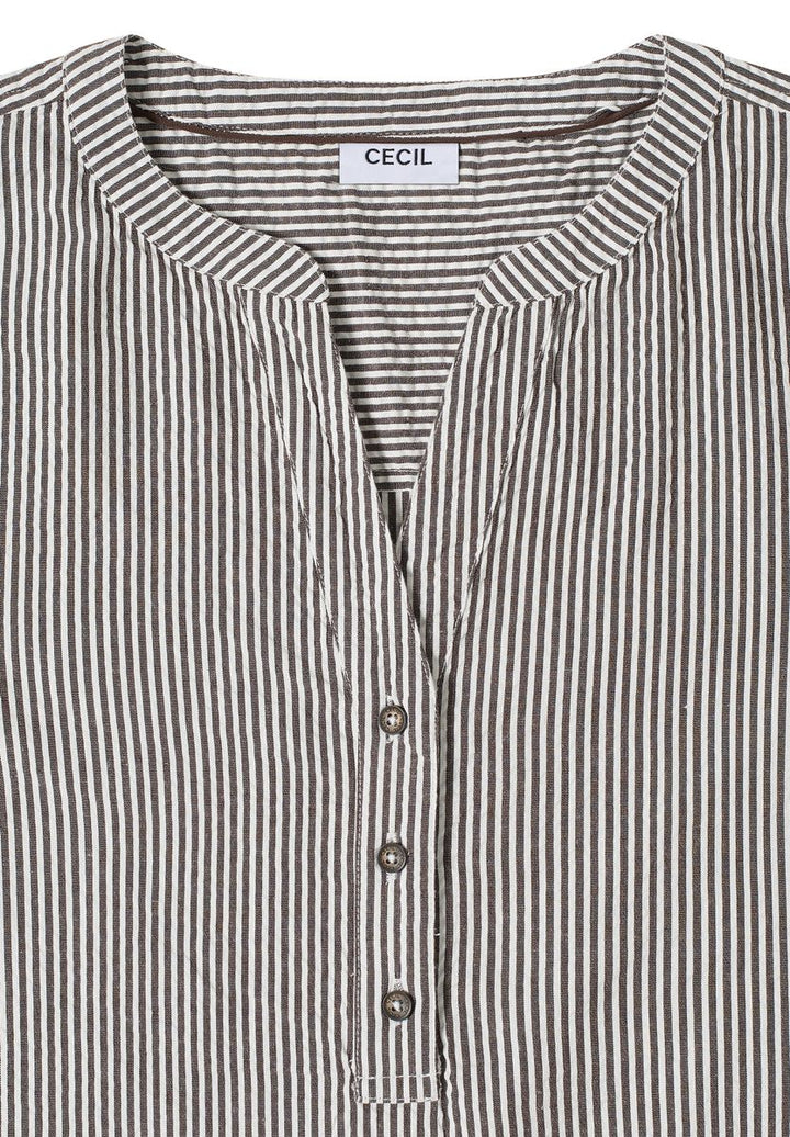 Gestreifte Seersucker Bluse