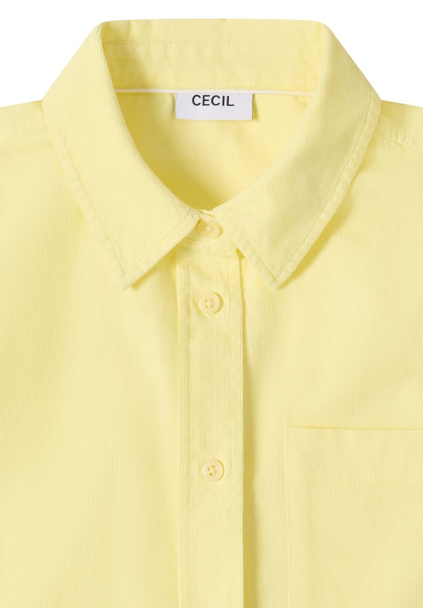 Hemdbluse in Unifarbe