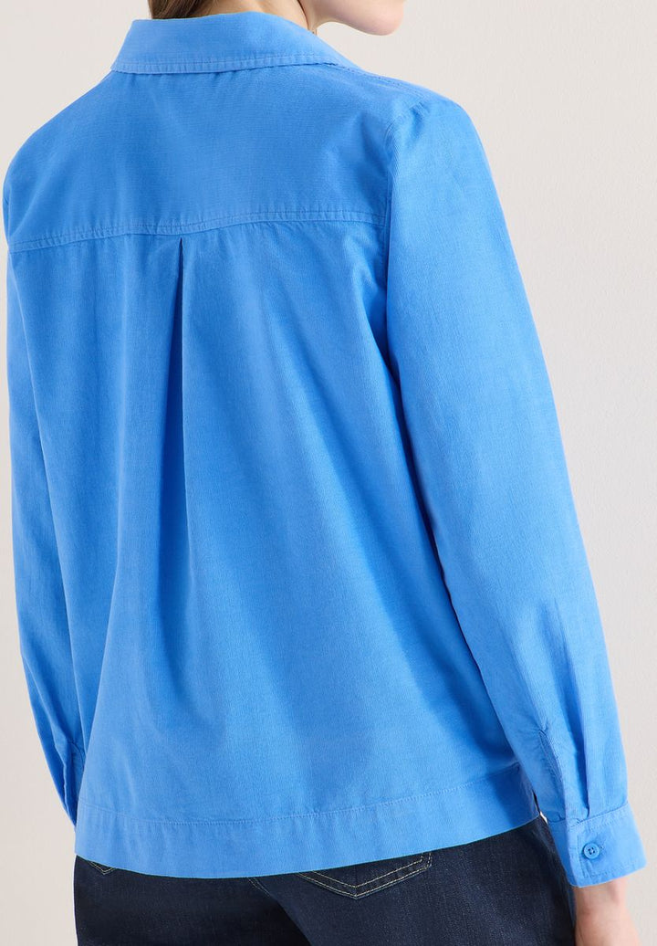 Hemdbluse in Unifarbe