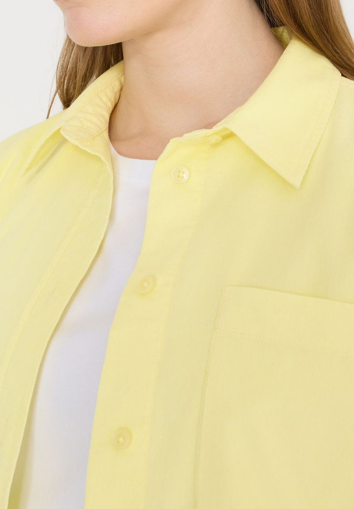 Hemdbluse in Unifarbe