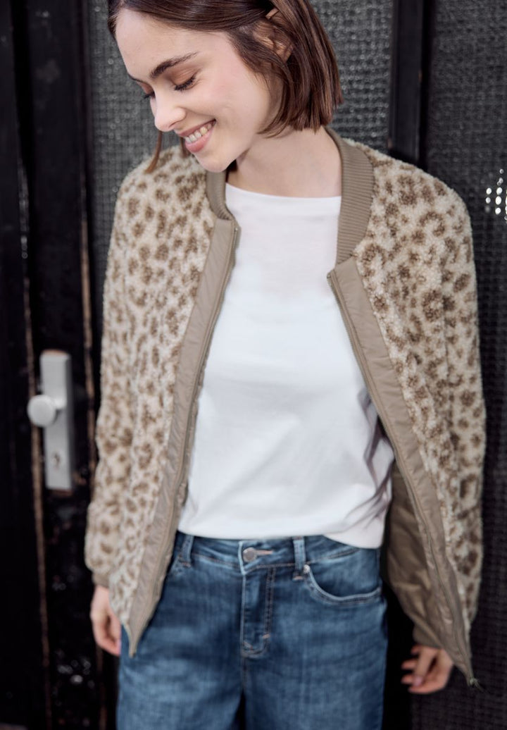 Blouson mit Leomuster