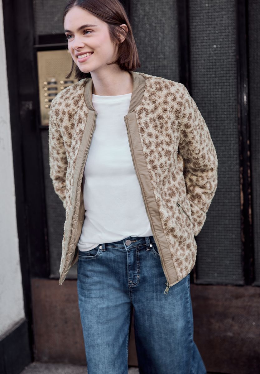 Blouson mit Leomuster