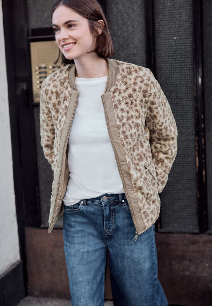 Blouson mit Leomuster