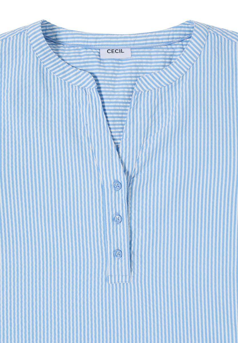 Gestreifte Seersucker Bluse