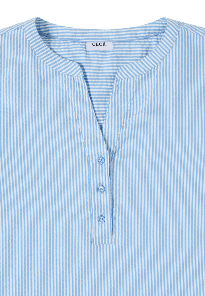 Gestreifte Seersucker Bluse