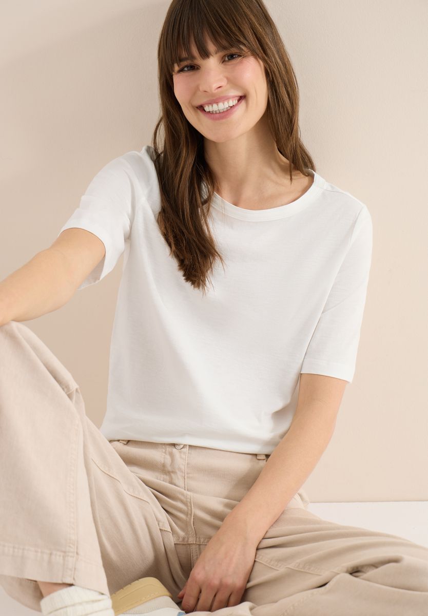 T-Shirt in Unifarbe
