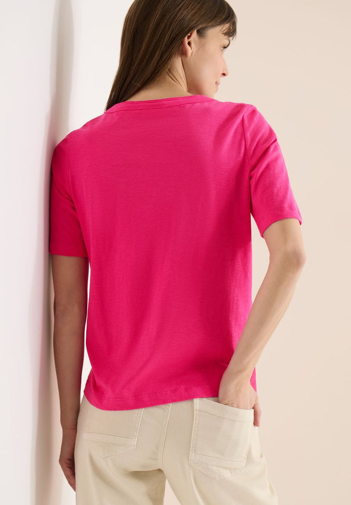 T-Shirt in Unifarbe