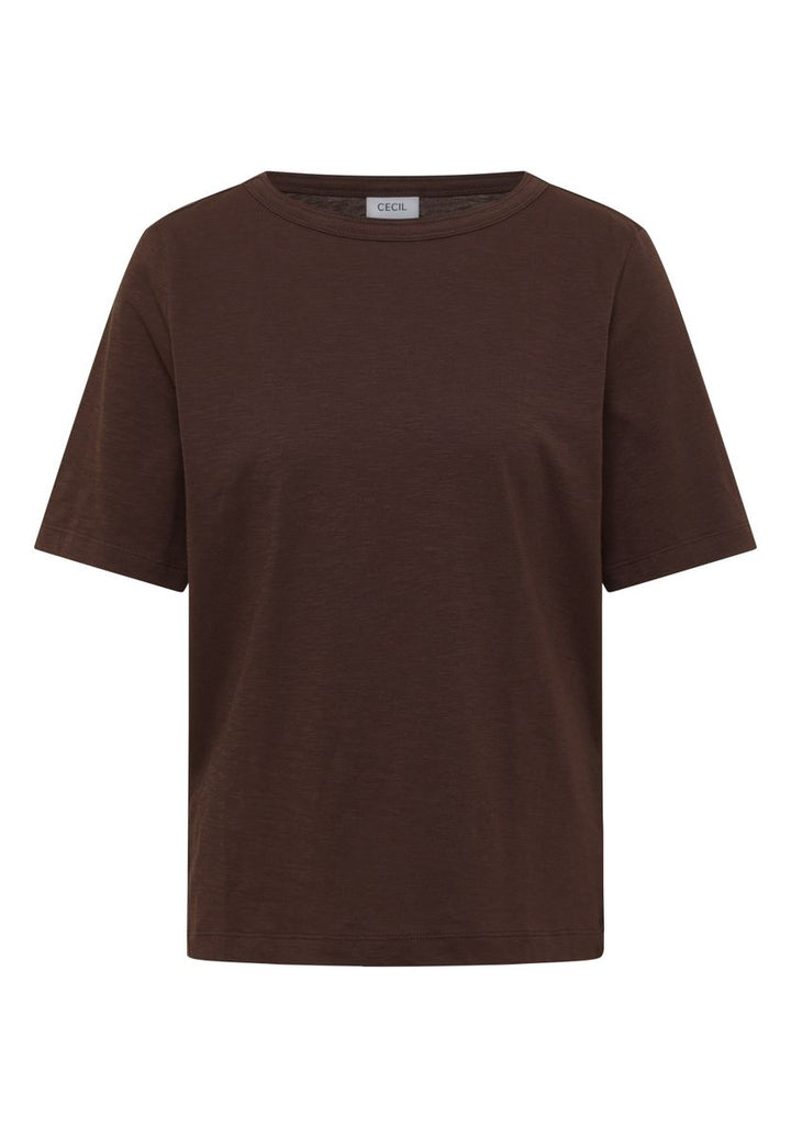 T-Shirt in Unifarbe
