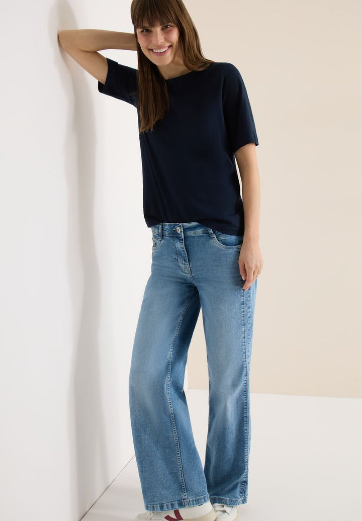T-Shirt in Unifarbe