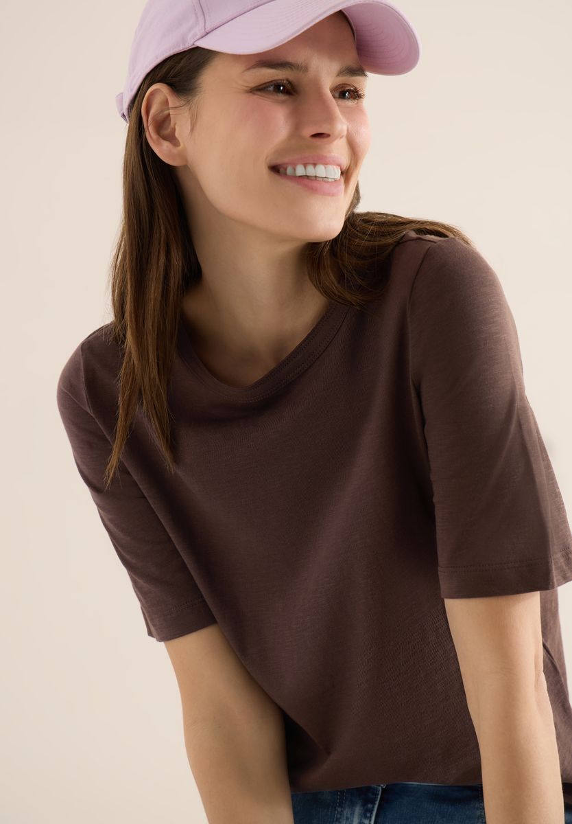 T-Shirt in Unifarbe