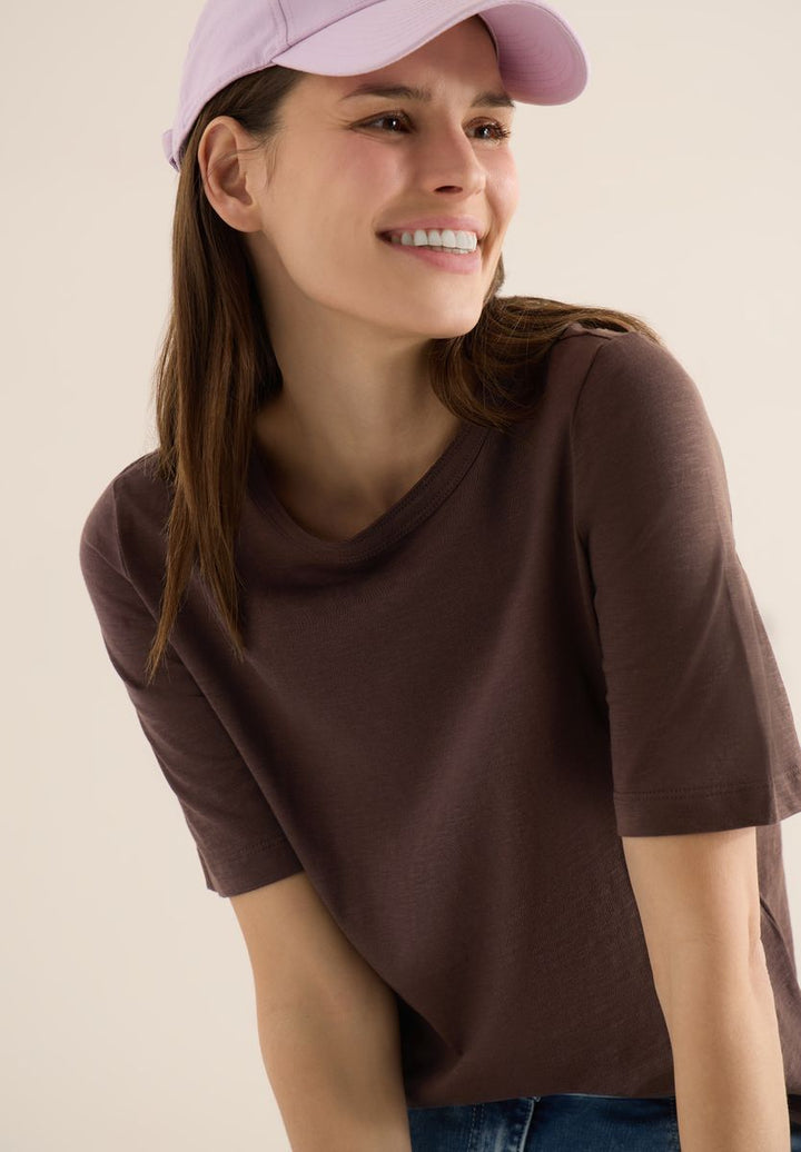 T-Shirt in Unifarbe