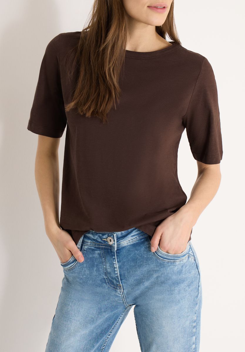 T-Shirt in Unifarbe