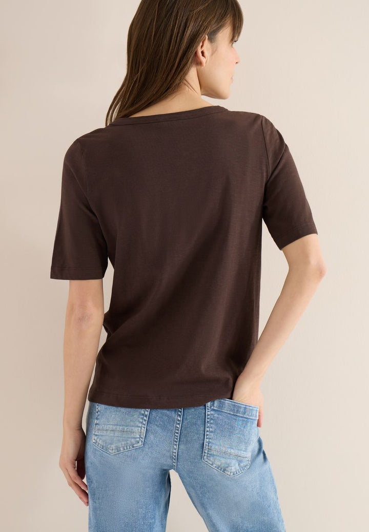T-Shirt in Unifarbe