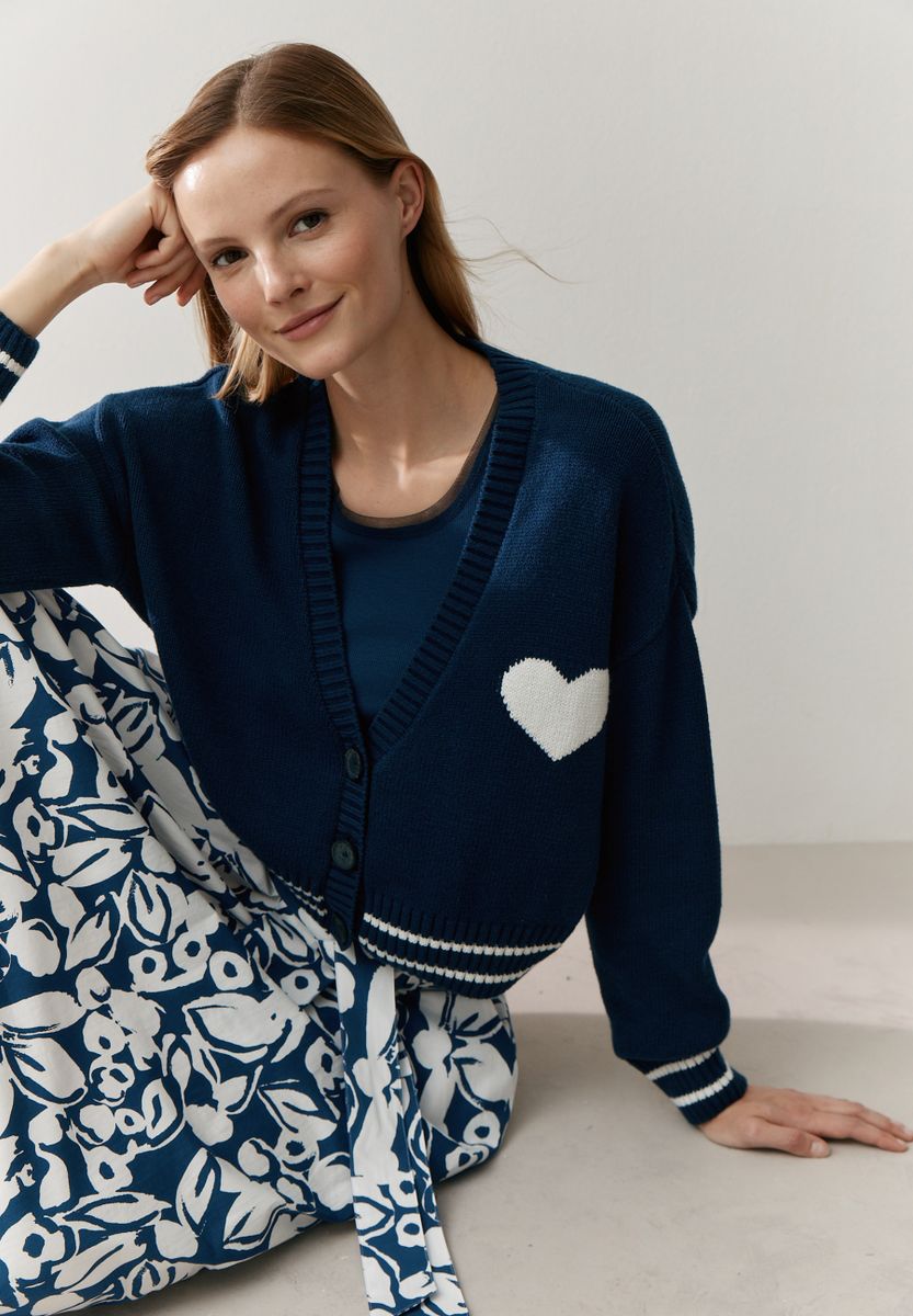 Cardigan mit Herz