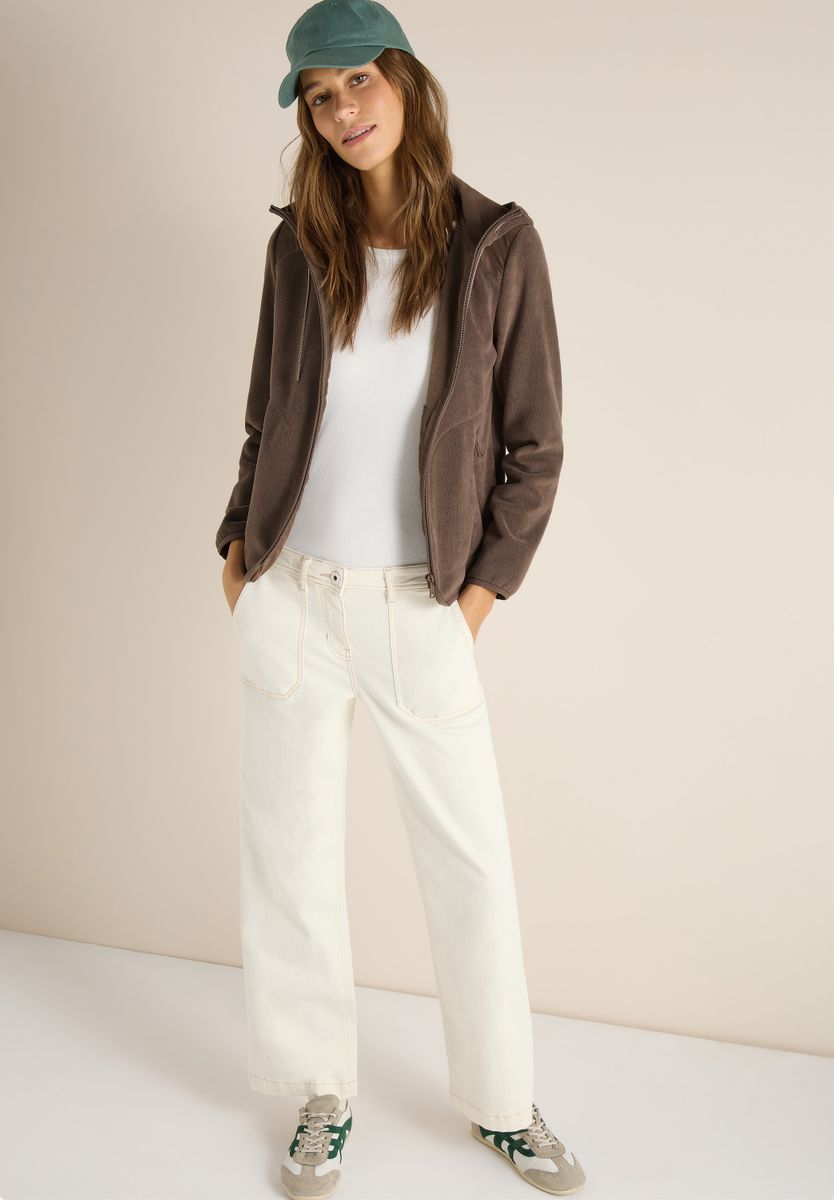 Fleecejacke mit Hoodie