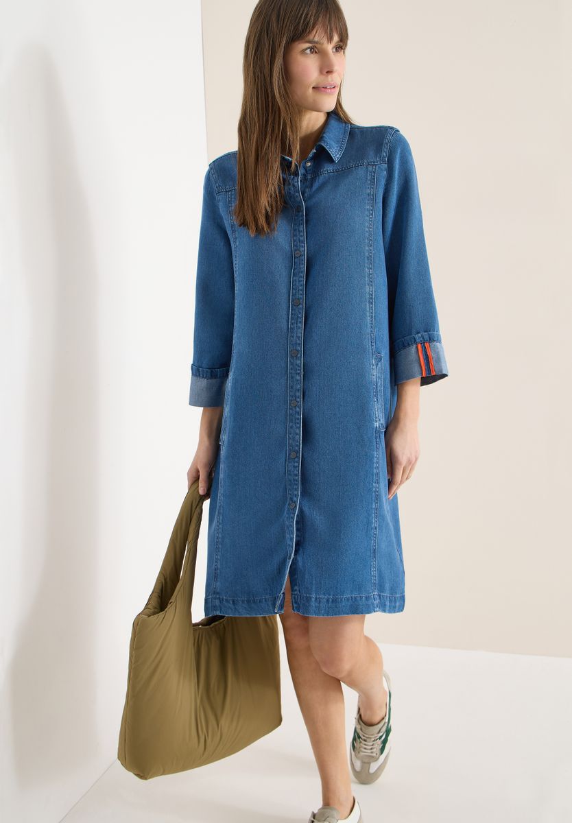 Denim-Look Kleid