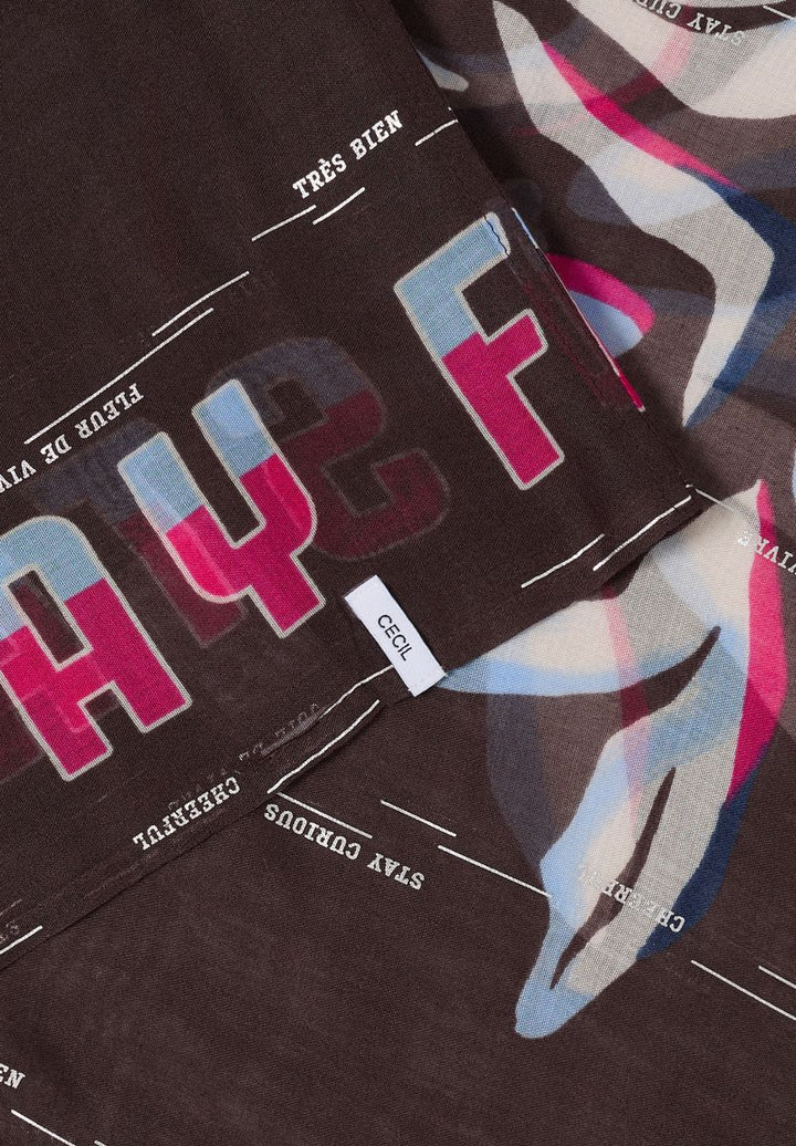 Loop Schal mit Folienprint