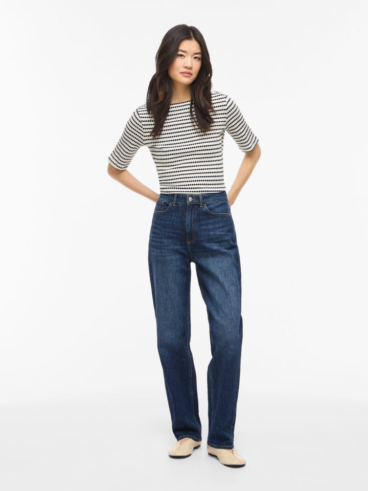 VILOPES BOAT NECK 2/4 TOP/TES