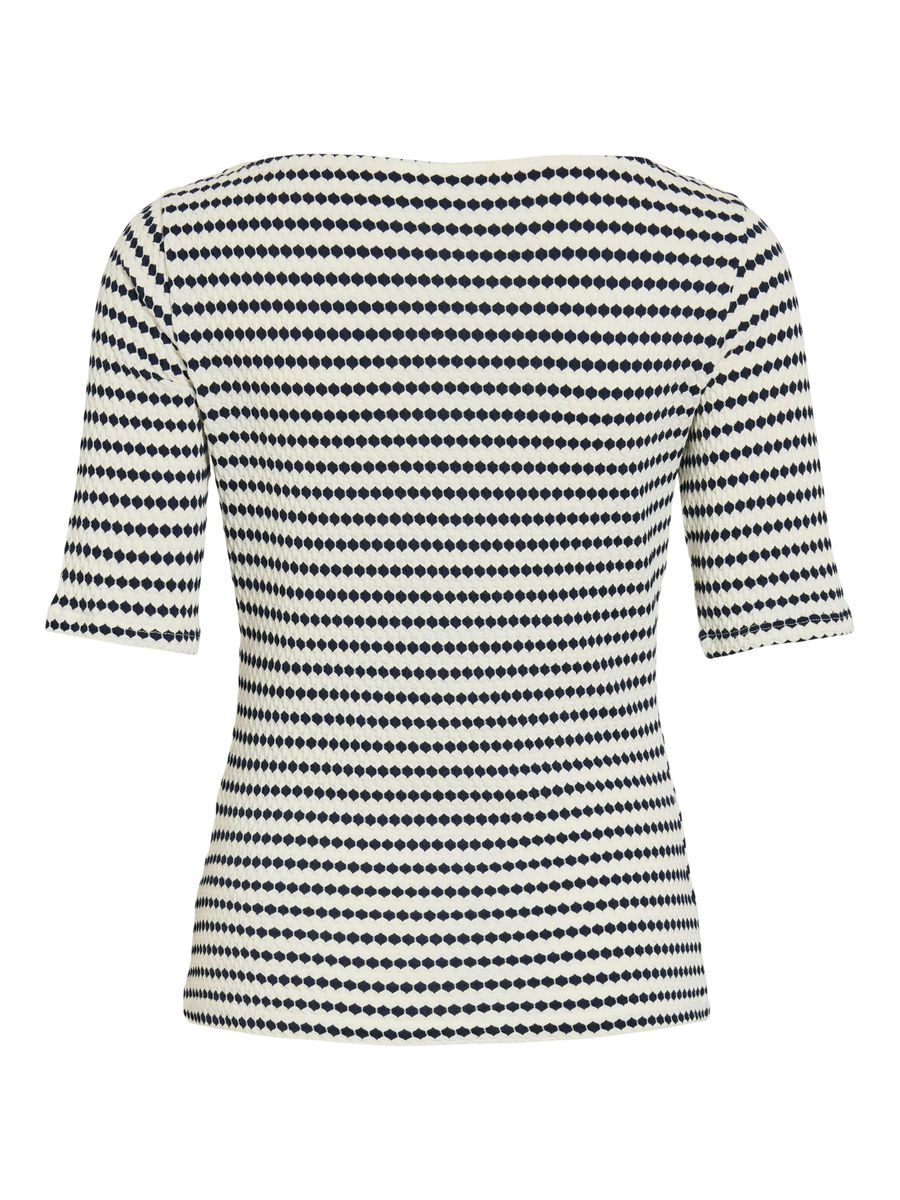 VILOPES BOAT NECK 2/4 TOP/TES