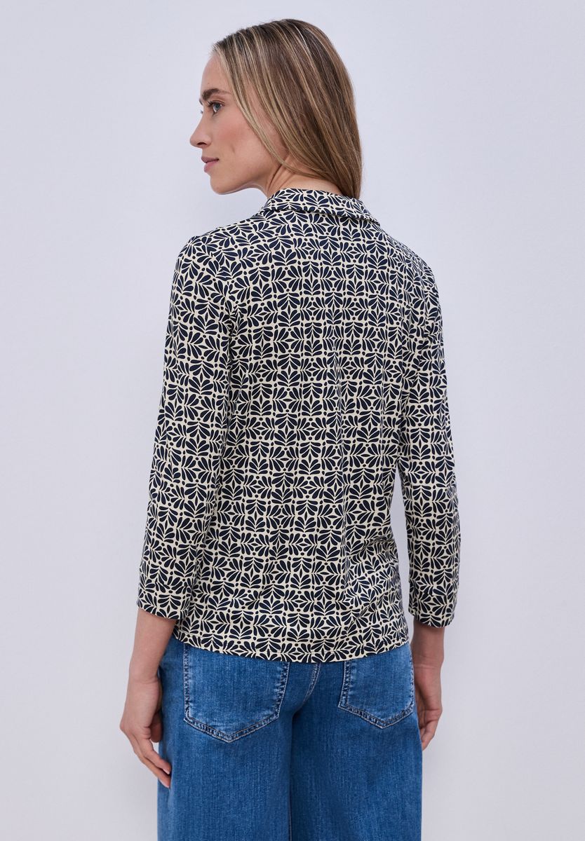 Shirt im Blusen-Look