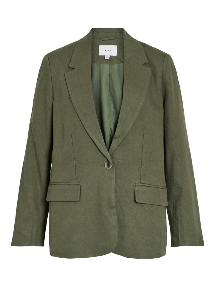 VIJOLANDA L/S LINEN BLEND BLAZER - NOOS