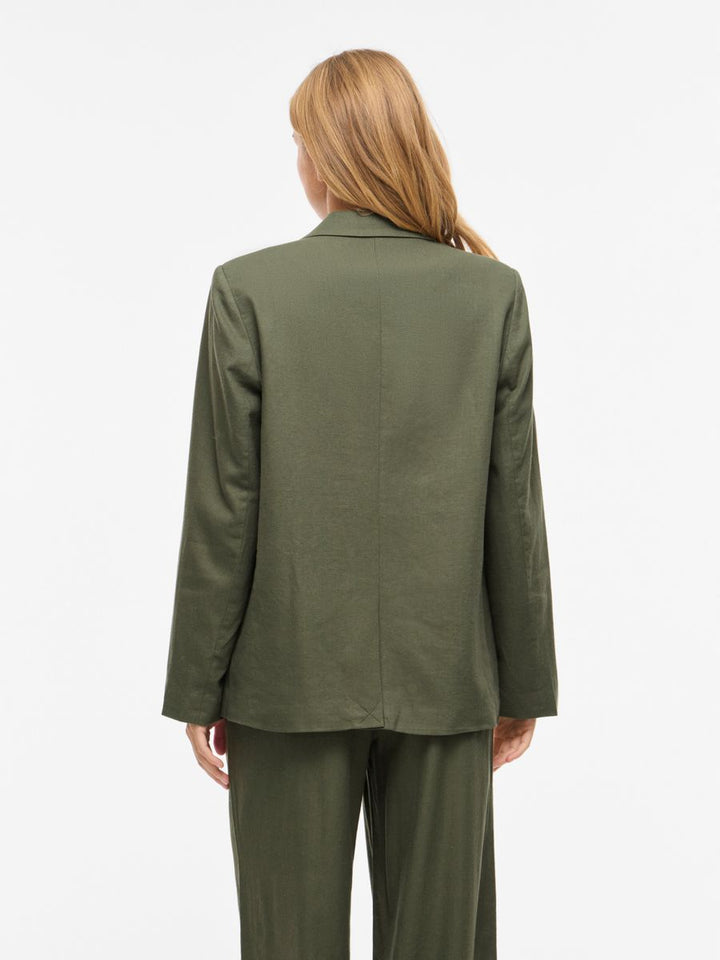 VIJOLANDA L/S LINEN BLEND BLAZER - NOOS
