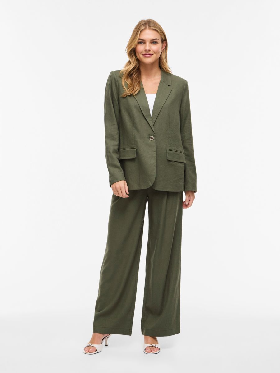 VIJOLANDA L/S LINEN BLEND BLAZER - NOOS