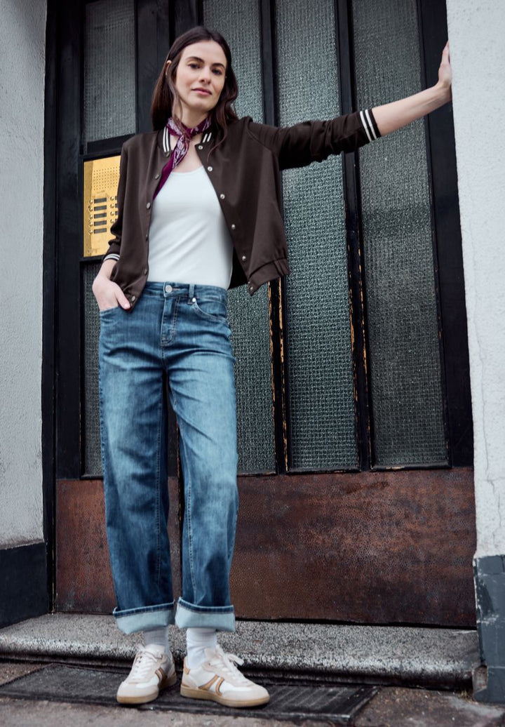 Blouson mit Collegedetails