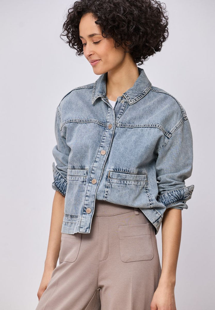 Jeansjacke in heller Waschung